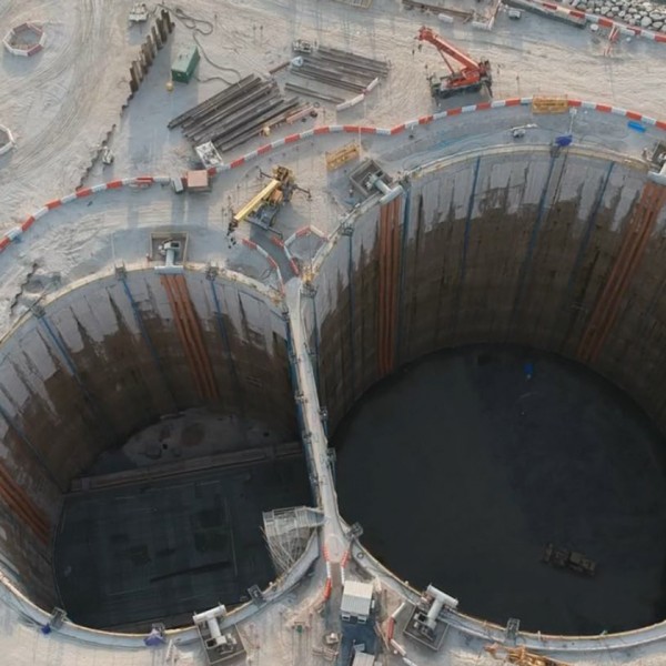 The new deep terminal pump station - 60m deep